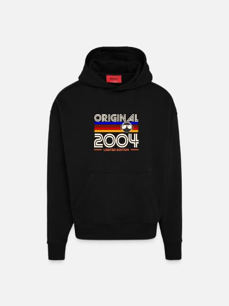 Original 2004 Edition Retro Audio - Hoodie- made by SPREAD - SOLID BLACK