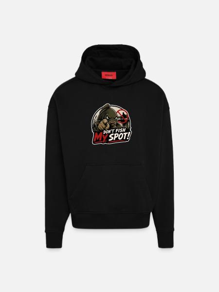 Carp Fishing My Spot T-Shirt - Hoodie- made by SPREAD  - SOLID BLACK