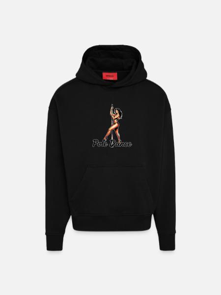 Exotic Pole Dance High Heels - Hoodie- made by SPREAD  - SOLID BLACK
