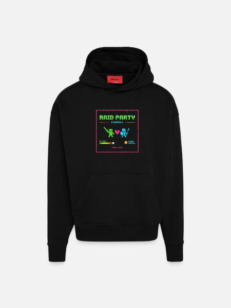 FINAL ENDBOSS – Raid Party Edition - Hoodie- made by SPREAD  - SOLID BLACK