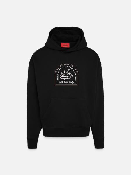 Girls bible study christian group - Hoodie- made by SPREAD - SOLID BLACK