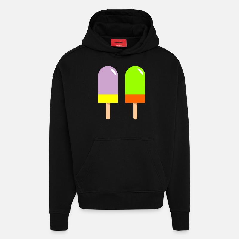 eis eiscreme restaurant ice cream sundae134 - Hoodie- made by SPREAD  - SOLID BLACK
