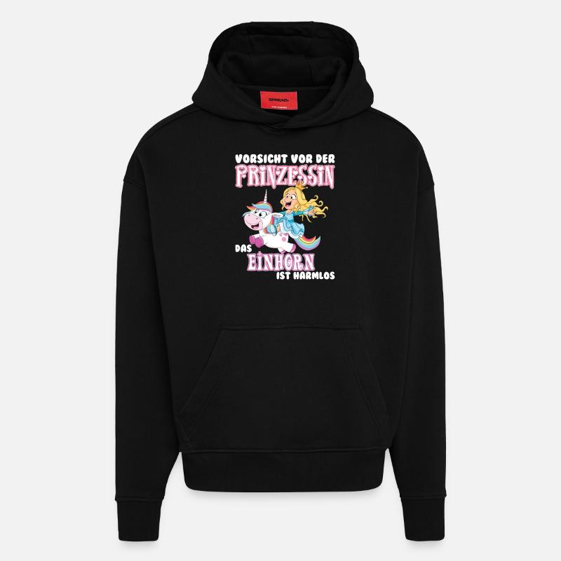 Einhorn - Hoodie- made by SPREAD - SOLID BLACK