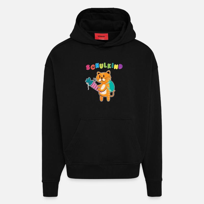 Schulkind Einschulung | Schulanfang ABC-Schütze - Hoodie- made by SPREAD  - SOLID BLACK