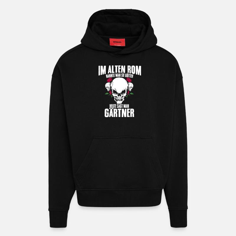 gärtner - Hoodie- made by SPREAD  - SOLID BLACK