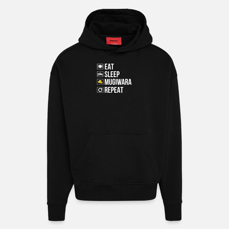 Strohhut Ruffy - Hoodie- made by SPREAD - SOLID BLACK