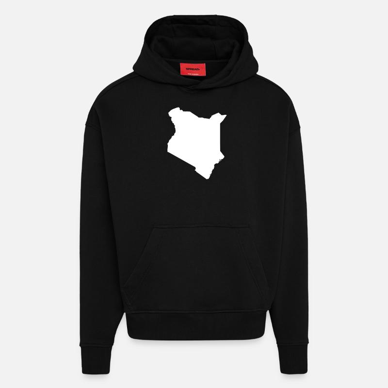 Kenia originelle Geschenkidee - Hoodie- made by SPREAD  - SOLID BLACK