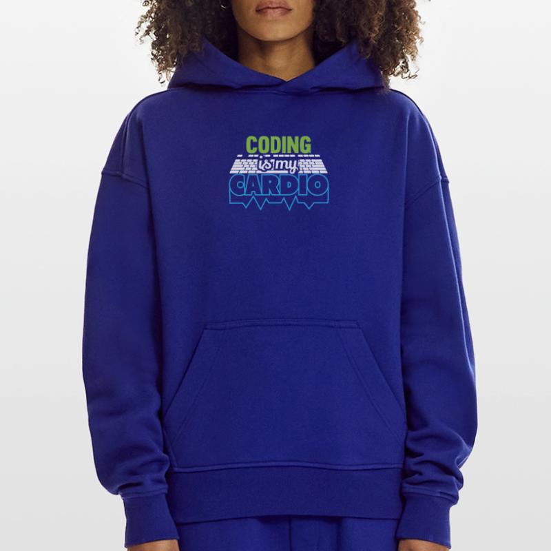 PROGRAMMERS Coding is my Cardio Funny Developer Hoodie- made by SPREAD 