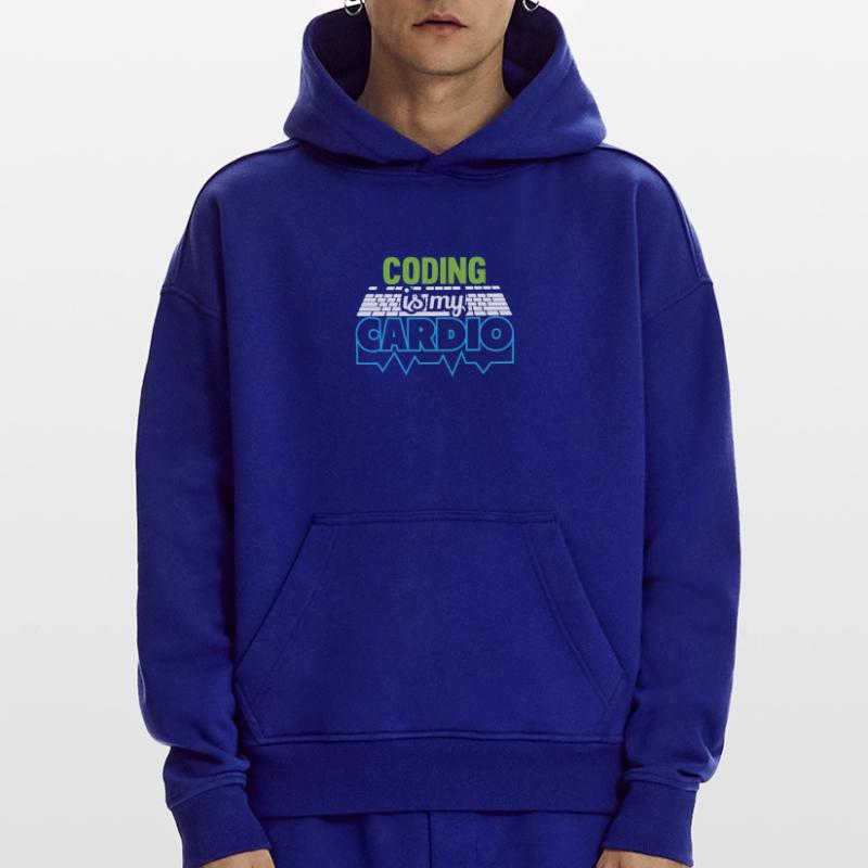 PROGRAMMERS Coding is my Cardio Funny Developer Hoodie- made by SPREAD 
