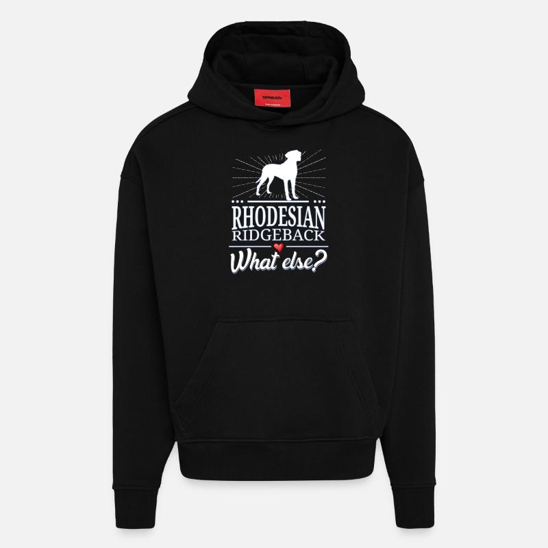 Rhodesian Ridgeback what else? - Hoodie- made by SPREAD  - SOLID BLACK