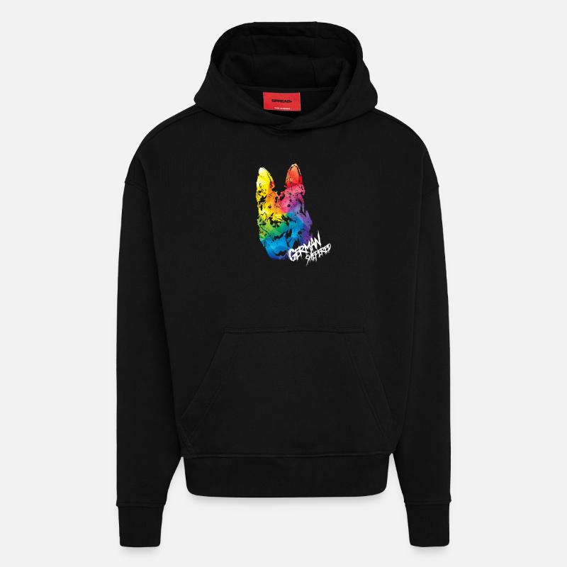 Deutscher Schäferhund - Hoodie- made by SPREAD  - SOLID BLACK
