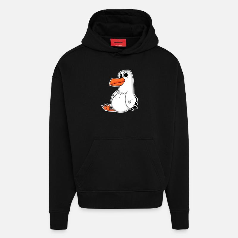 Möwe - Hoodie- made by SPREAD  - SOLID BLACK