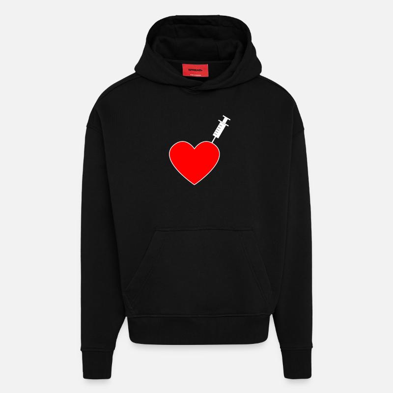 Impfung - Ich bin geimpft - Hoodie- made by SPREAD  - SOLID BLACK