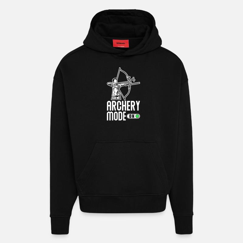 Bogenschießen Spruch lustig - Hoodie- made by SPREAD  - SOLID BLACK