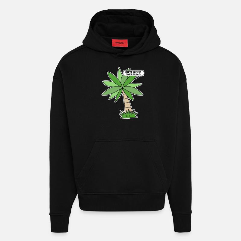 Bitte keine Werbung - Hoodie- made by SPREAD  - SOLID BLACK