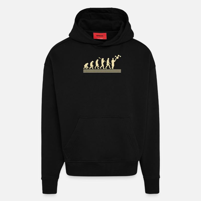 Biologe Evolution - Hoodie- made by SPREAD  - SOLID BLACK