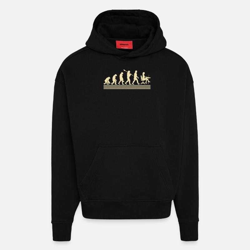 Buchhalter-evolution - Hoodie- made by SPREAD  - SOLID BLACK