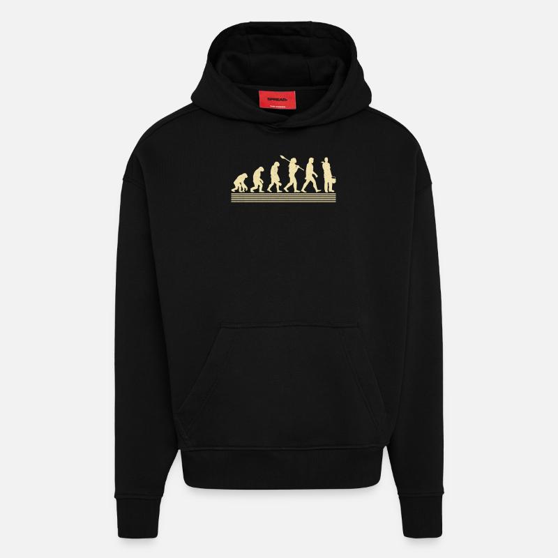 Klempner-evolution - Hoodie- made by SPREAD  - SOLID BLACK