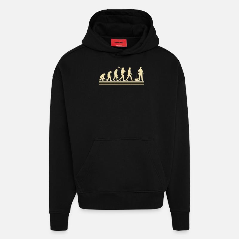 Mechanische Evolution - Hoodie- made by SPREAD  - SOLID BLACK