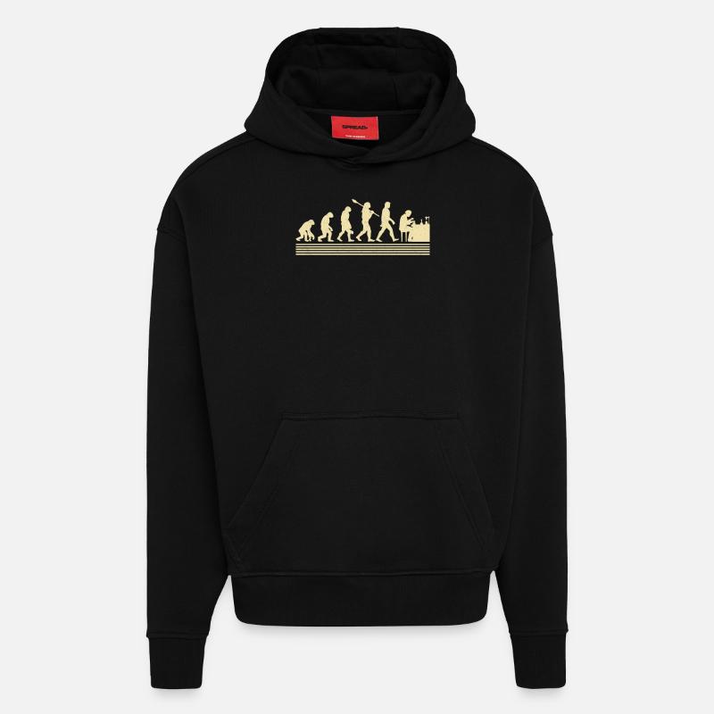 Chemist evolution - Hoodie- made by SPREAD  - SOLID BLACK