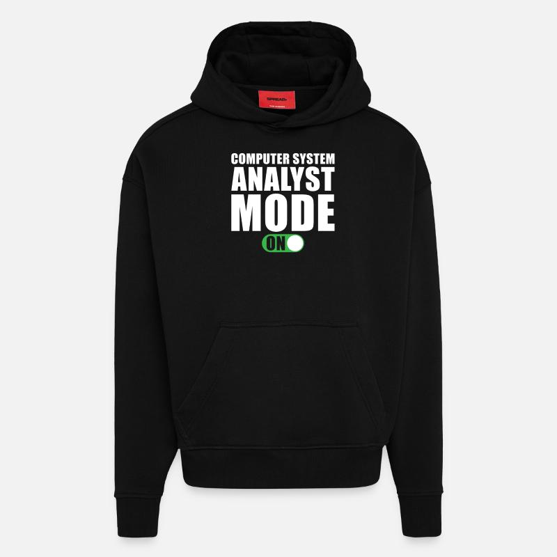 Computer System Analyst Gift - Hoodie- made by SPREAD - SOLID BLACK