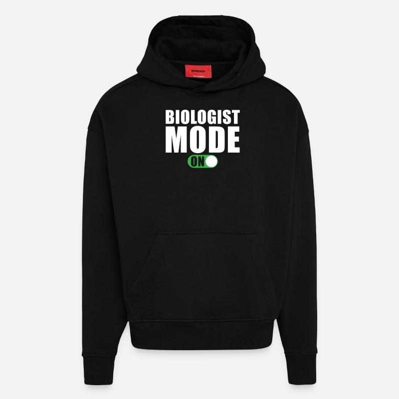 Biologe Modus An - Hoodie- made by SPREAD - SOLID BLACK