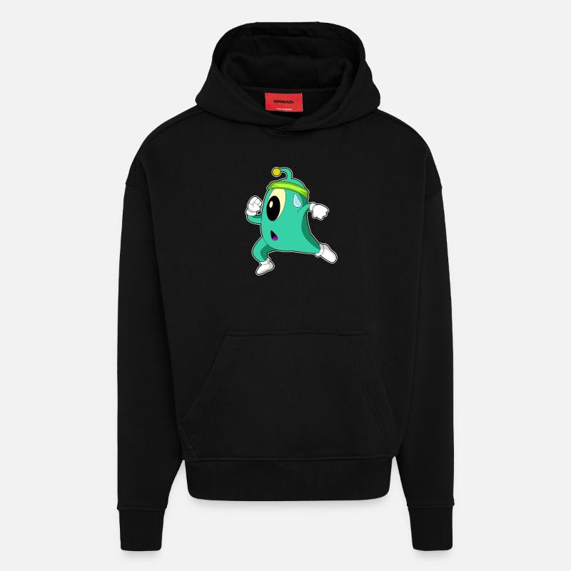 Alien als Jogger - Hoodie- made by SPREAD - SOLID BLACK