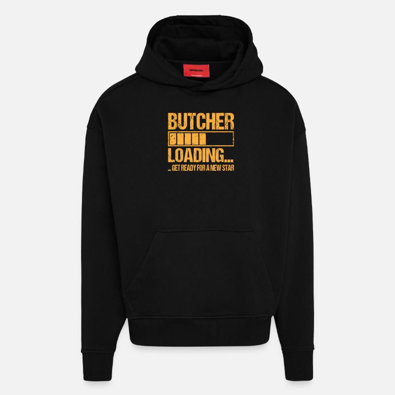 Butcher loading Butcher Training - Hoodie- made by SPREAD  - SOLID BLACK