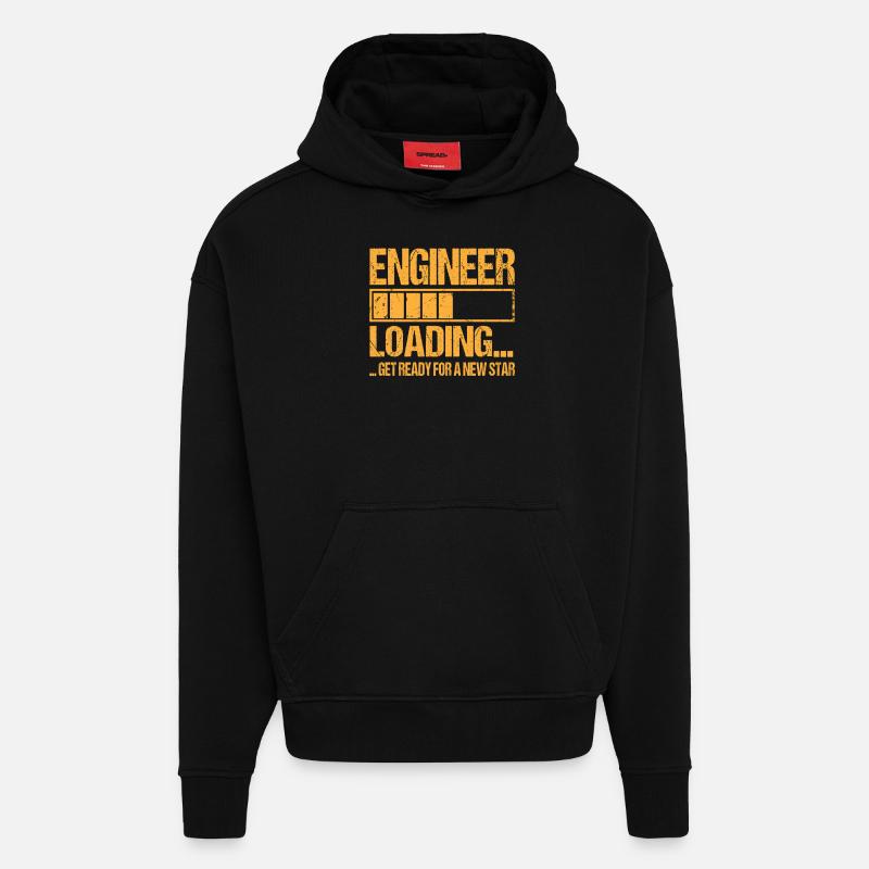 Engineer loading Engineer Training - Hoodie- made by SPREAD  - SOLID BLACK