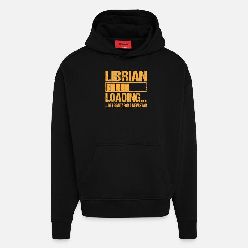 Librarian loading Librarian Training - Hoodie- made by SPREAD  - SOLID BLACK