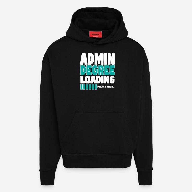 Admin loads training - Hoodie- made by SPREAD  - SOLID BLACK
