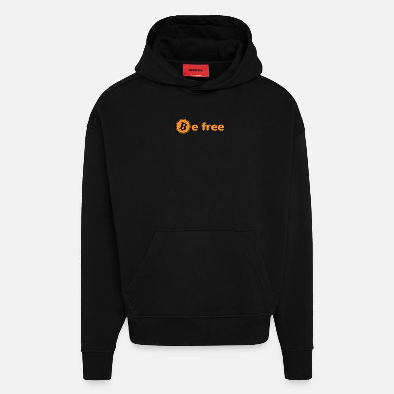 Digitales Gold sei Frei - Hoodie- made by SPREAD  - SOLID BLACK