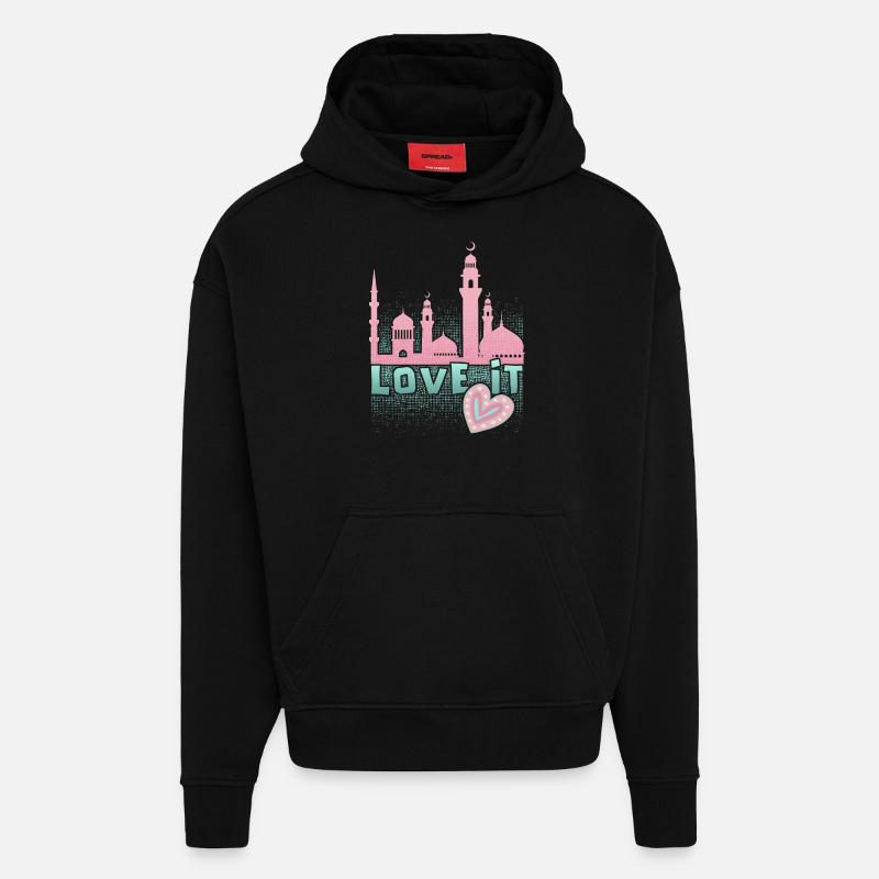 Islamischer Glaube, Moschee Spruch, Ramadan - Hoodie- made by SPREAD  - SOLID BLACK