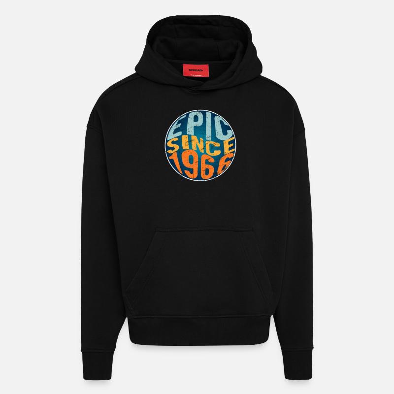 Epic since 1966 - Hoodie- made by SPREAD  - SOLID BLACK