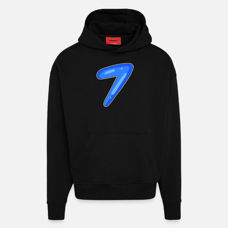 7 - Sweat à capuche bio épais oversize fabriqué en UE - SOLID BLACK