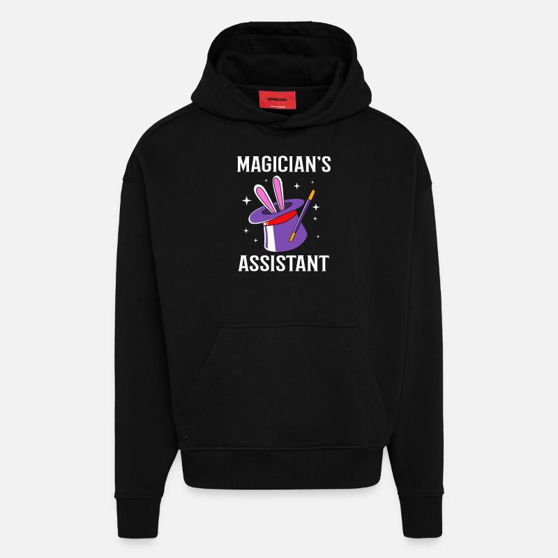 Sorcier - Sweat à capuche bio épais oversize fabriqué en UE - SOLID BLACK