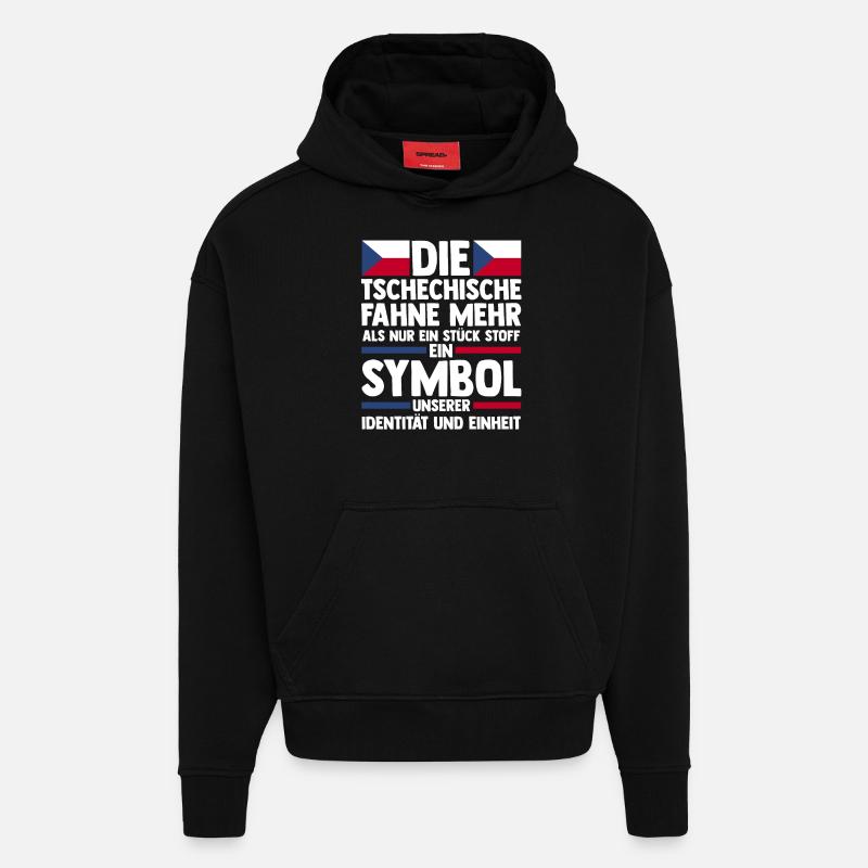 Tschechen Tschechisch Tschechien - Hoodie- made by SPREAD  - SOLID BLACK