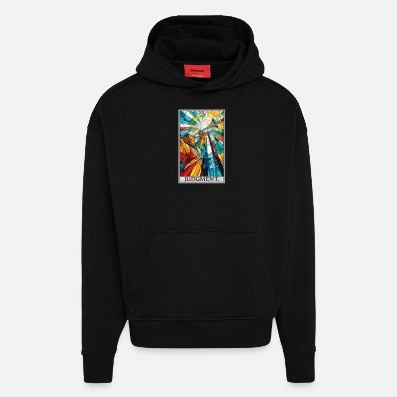 Tarotkarten Tarotkarte 20 Judgment Gericht - Hoodie- made by SPREAD  - SOLID BLACK