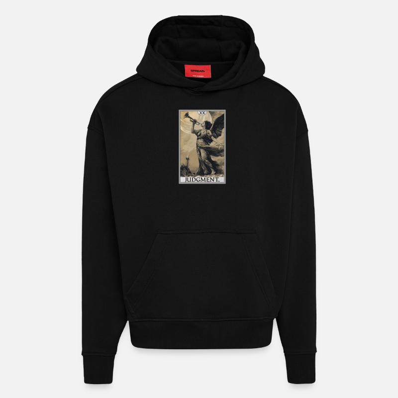 Tarotkarten Tarotkarte 20 Judgment Gericht - Hoodie- made by SPREAD  - SOLID BLACK