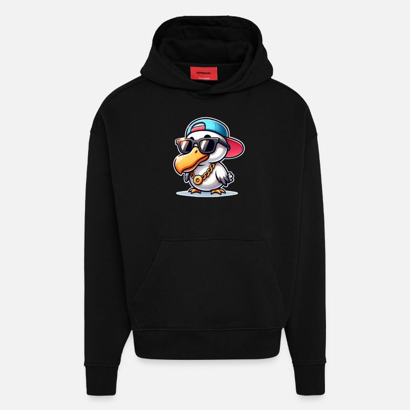 Dodo - Sweat à capuche bio épais oversize fabriqué en UE - SOLID BLACK