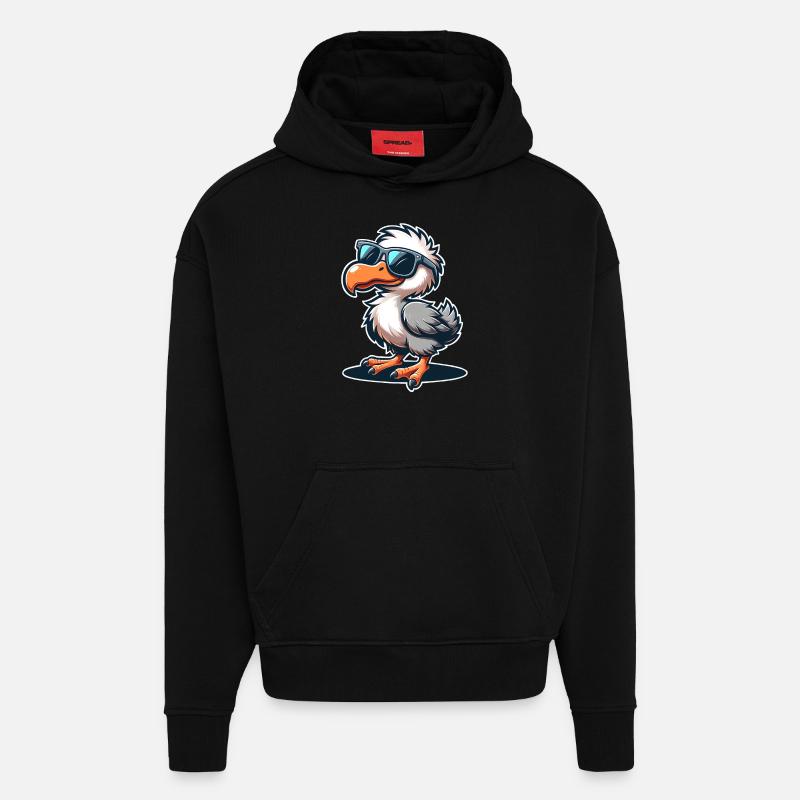 Dodo - Sweat à capuche bio épais oversize fabriqué en UE - SOLID BLACK