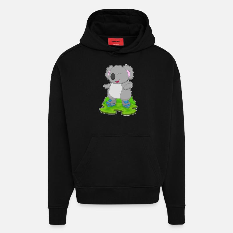Koala Inline skating Rollschuhe - Hoodie- made by SPREAD - SOLID BLACK
