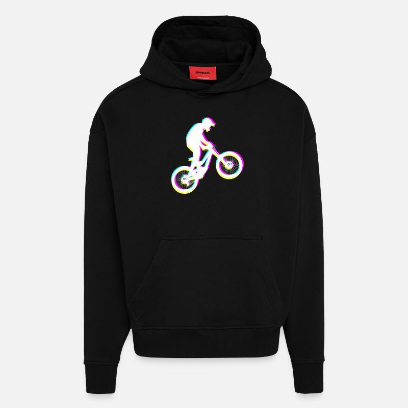 VTT VTT VTT - Sweat à capuche bio épais oversize fabriqué en UE - SOLID BLACK