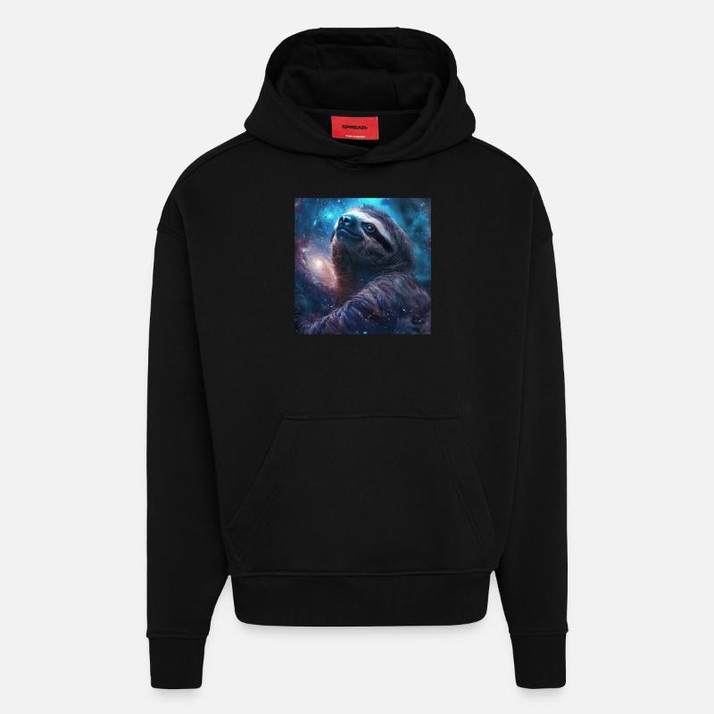 Faultier - Hoodie- made by SPREAD  - SOLID BLACK