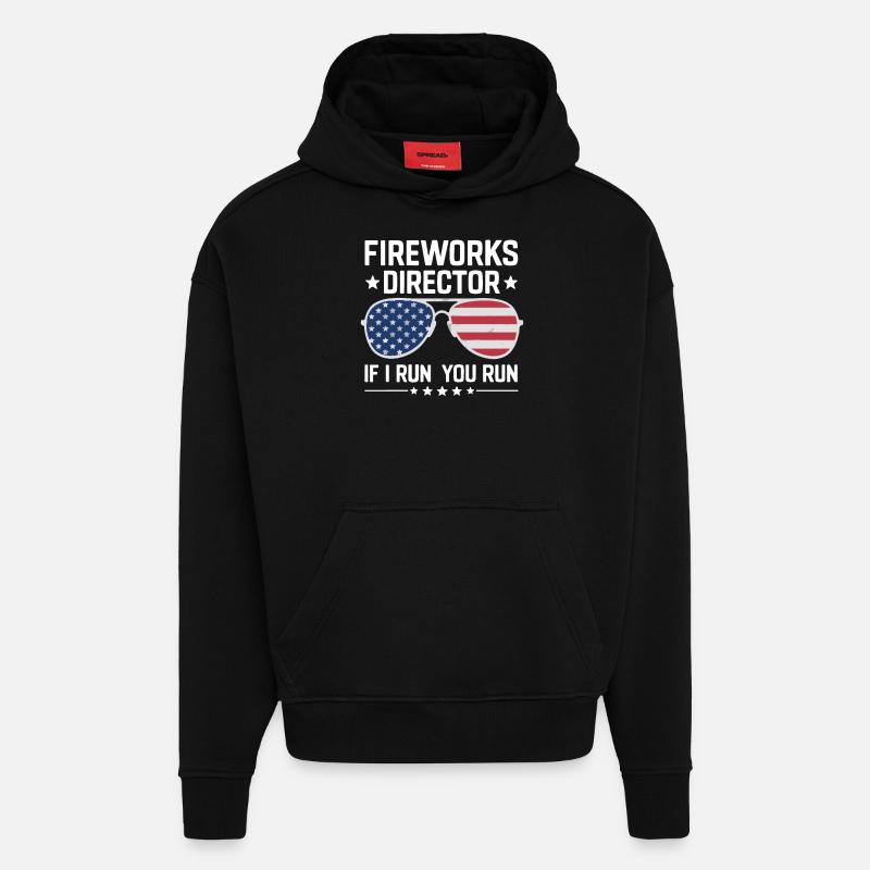 Pyrotechnics Fireworks Pyrotechnics - Hoodie- made by SPREAD - SOLID BLACK