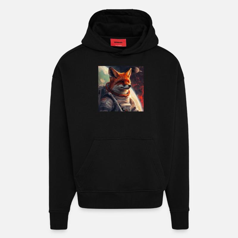 Fuchs - Hoodie- made by SPREAD  - SOLID BLACK