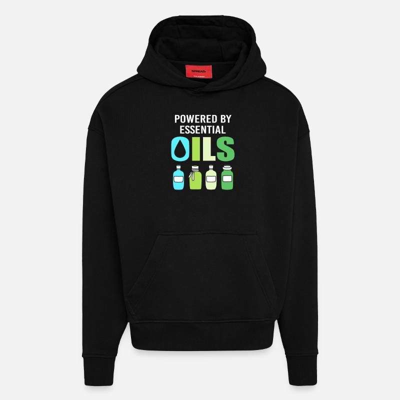 Ätherisches Öl - Hoodie- made by SPREAD  - SOLID BLACK
