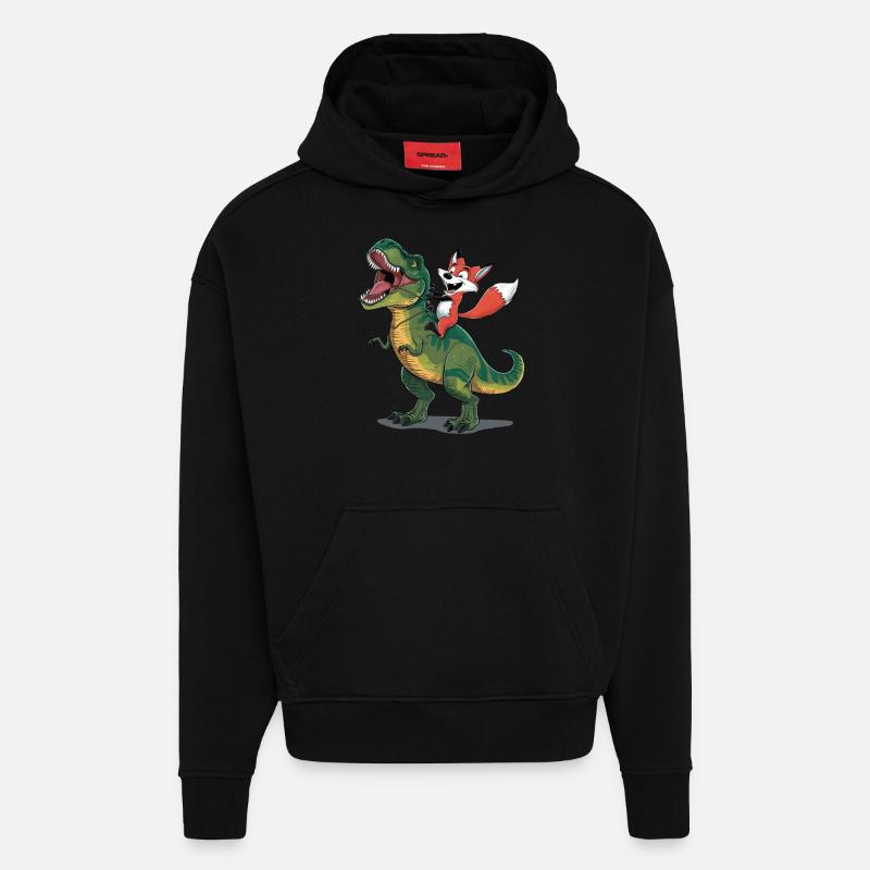 Fuchs - Hoodie- made by SPREAD  - SOLID BLACK