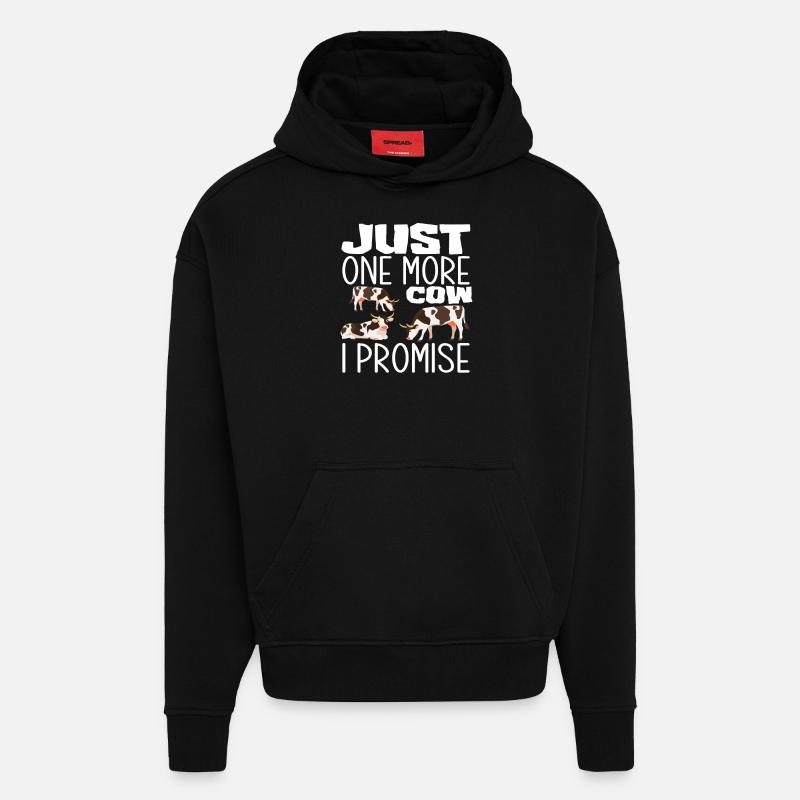 Nur Noch Eine Kuh Versprochen - Hoodie- made by SPREAD - SOLID BLACK