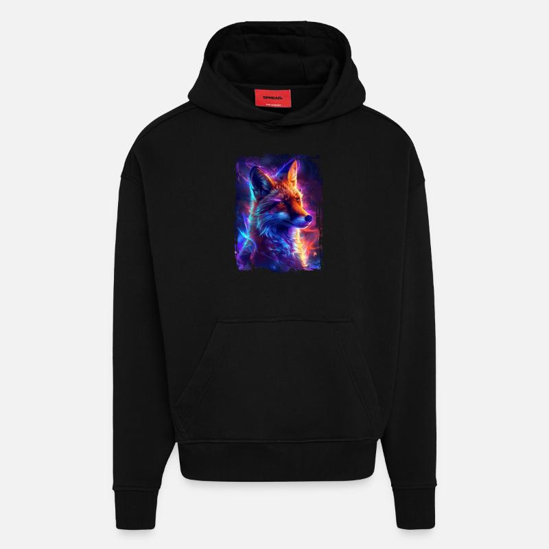 Fuchs - Hoodie- made by SPREAD - SOLID BLACK